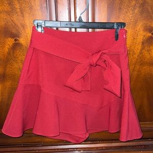 Zara Red Women's Shorts